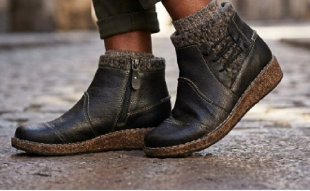 Aetrex Sundance Tessa Short Sweater Ankle Boots sz EU 40/US 9-9.5